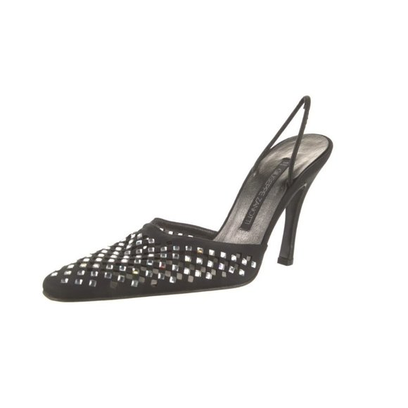 Giuseppe Zanotti Slingback Pumps BLINGED out  with Crystals Size 37.5EU - Picture 5 of 7
